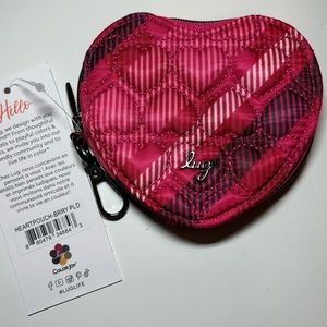 Lug Berry Plaid Heart Pouch LE